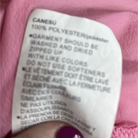 Under Armour Lightweight Windbreaker Rain Jacket Full Zip Pink Size Small - Picture 8 of 11